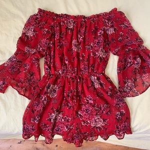 off the shoulder romper